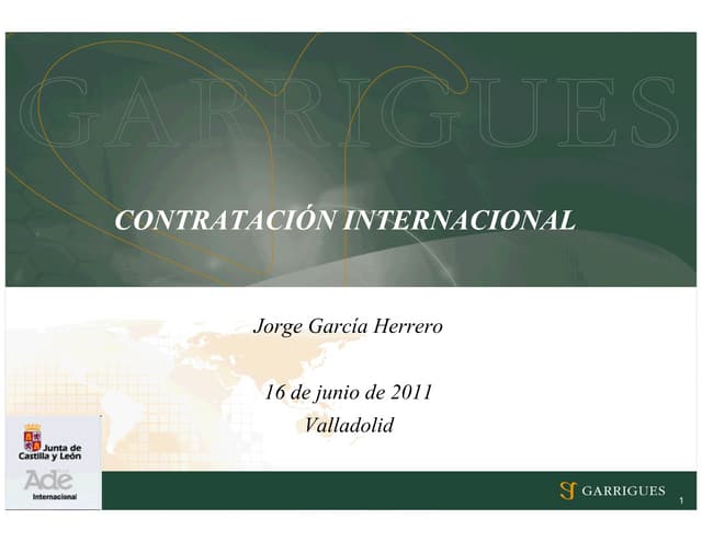 Contratos internacionales