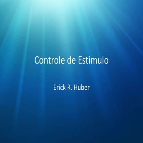 Controle de estímulos - v1