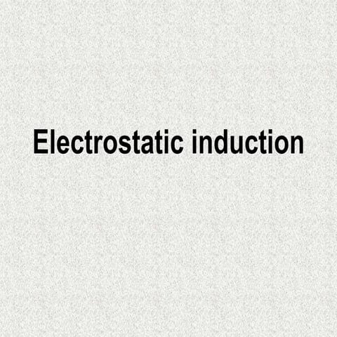 ELECTROSTATIC INDUCTION