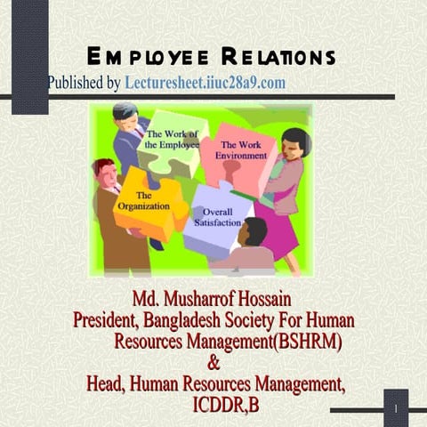 Chapter 12 Employee relations