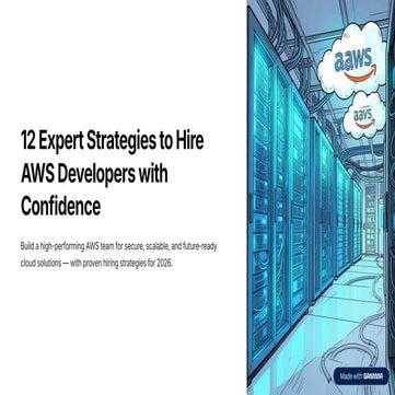 12 Expert Strategies to Hire AWS Developers with Confidence for ...