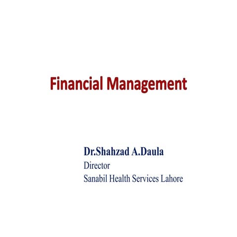 Financial Management 