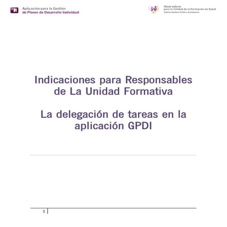 Indicaciones para responsables de formación para la delegación de tareas
