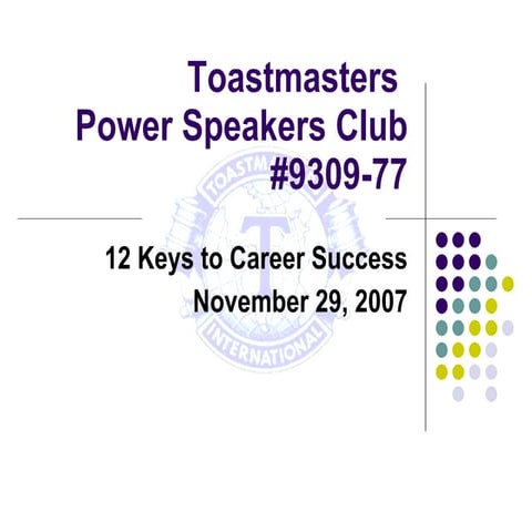 12 Keys To Career Success