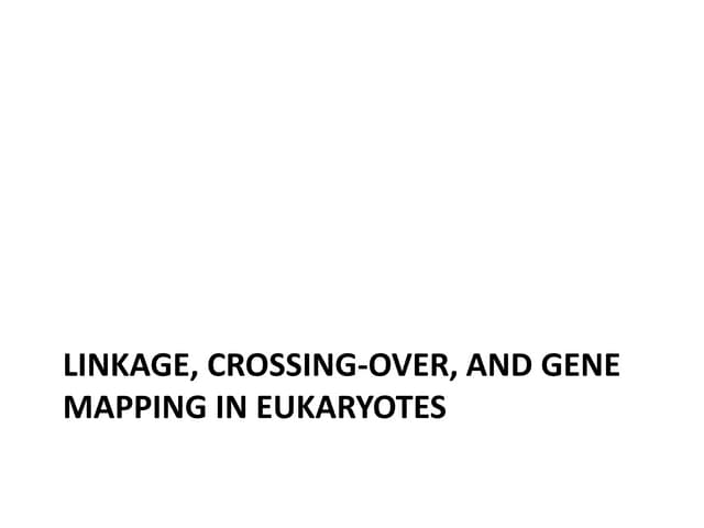 12-LINKAGE_CROSSING-OVER_AND_GENE_MAPPING_IN_EUKARYOTES copy-1.ppt