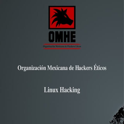 Hacking utilizando GNU/Linux por la OMHE PPT