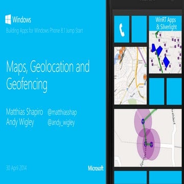 12   maps, geolocation, and geofencing