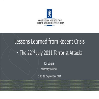 OECD Workshop: Learning from crises and fostering the continuous improvement ...