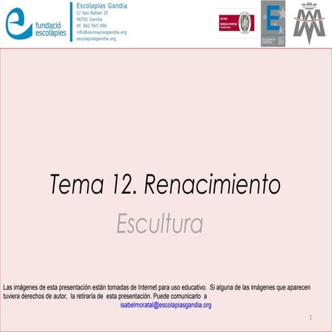 12.  renacimiento  escultura 2014