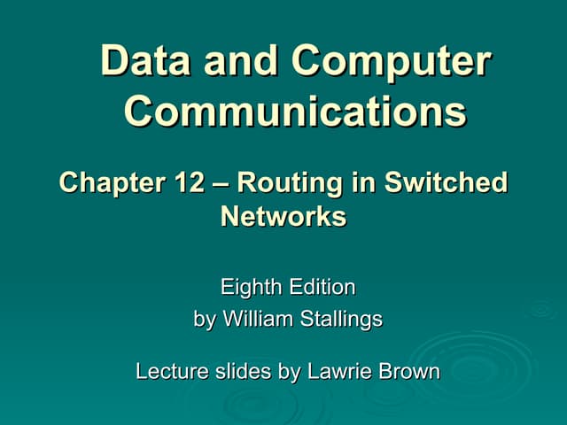 12-Routing Network computer cisco net.ppt