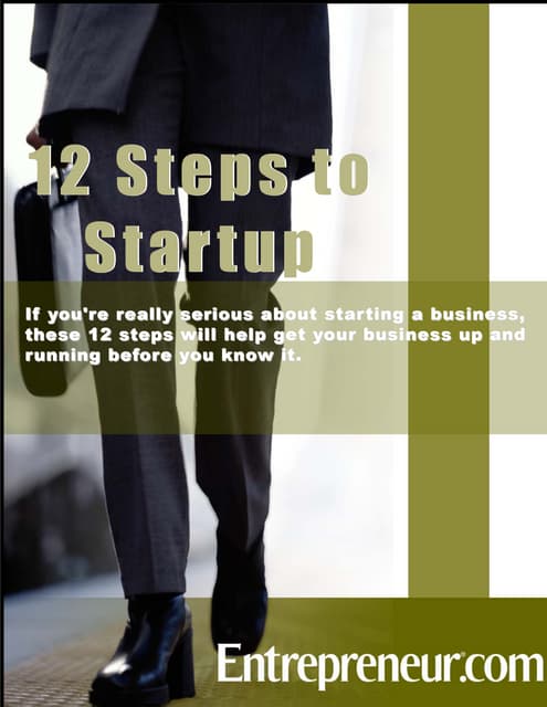 Seven steps to starting your own business | PPT | Business | Business ...