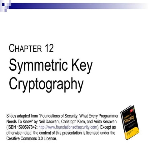12 symmetric key cryptography | PPT