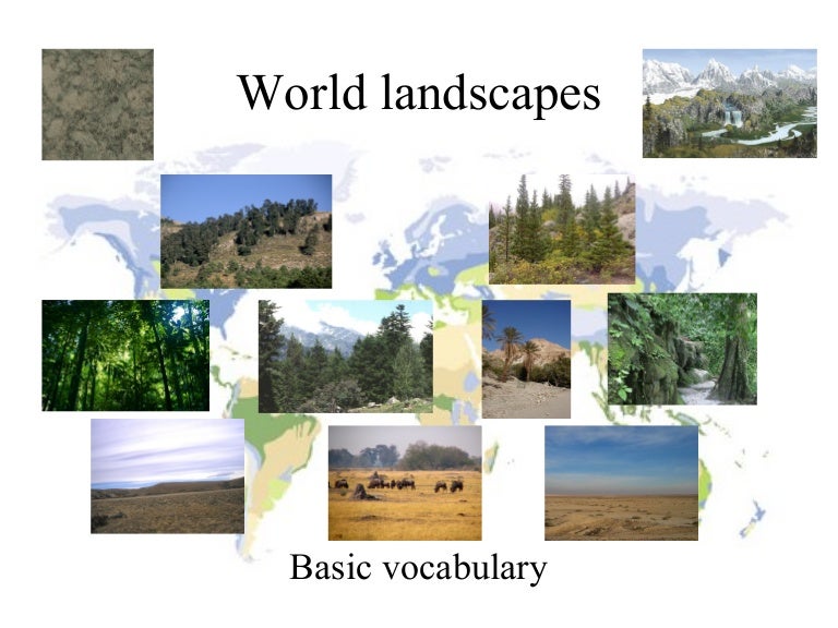 world landscapes basic vocabulary