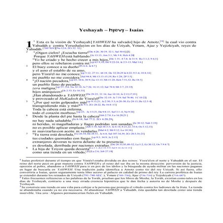 Yeshayah - Isaias