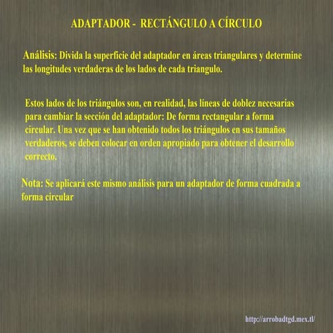 120. adaptador   rectángulo a círculo