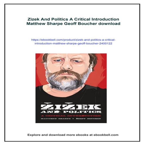 Zizek And Politics A Critical Introduction Matthew Sharpe Geoff Boucher