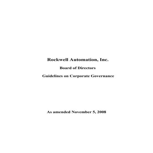 ROCKWELL AUTOMATION  bodguidelines