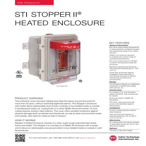 STI 1200A-HTR Data Sheet