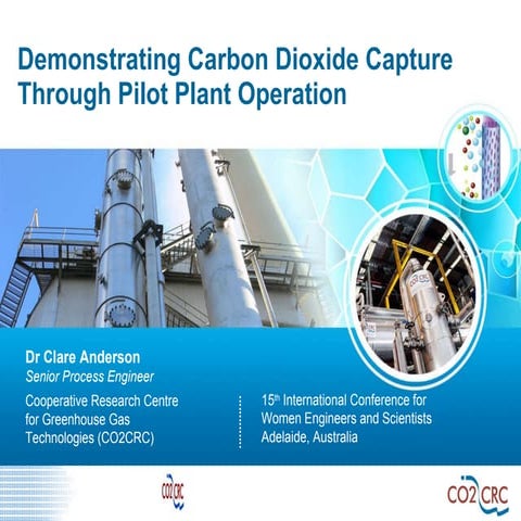 ICWES15 - Demonstrating Carbon Dioxide Capture through Pilot Plant Operation....