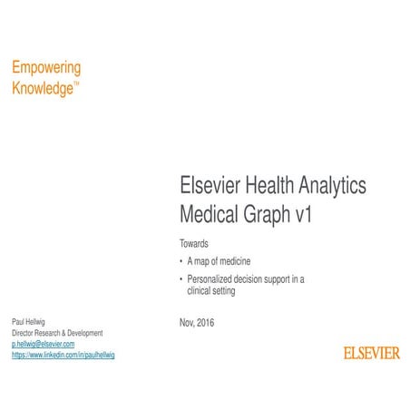 Elsevier Medical Graph – mit Machine Learning zu Precision Medicine