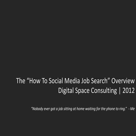 2012 Social Media Job Search