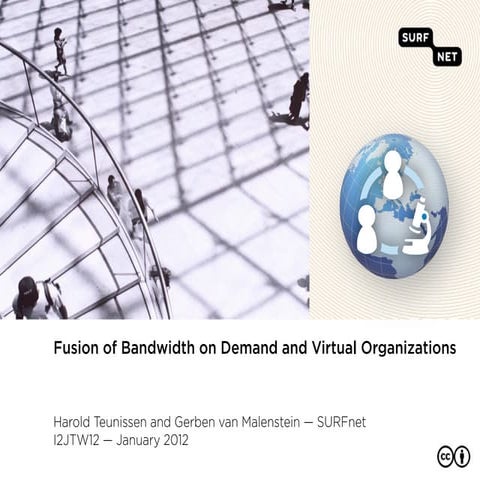Fusion of bandwidth on demand and virtual organizations