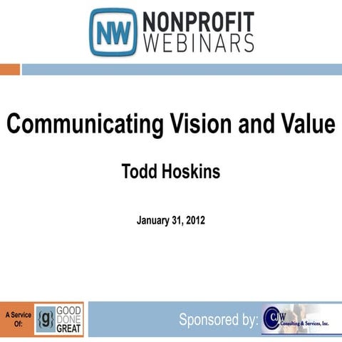 Communicating Vision and Value | PDF
