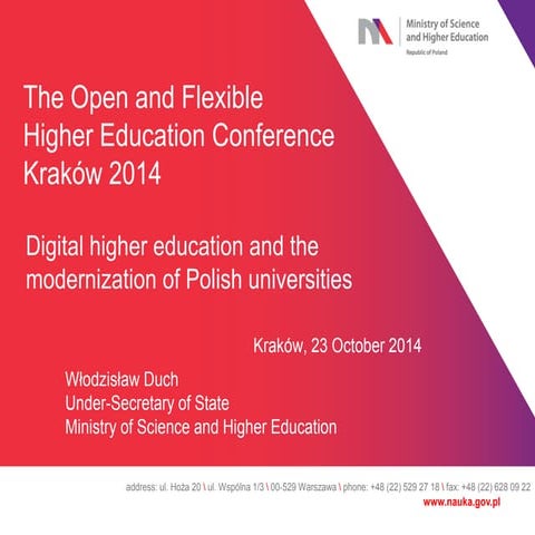 MOOCs and their impact on the transformation of higher education ...