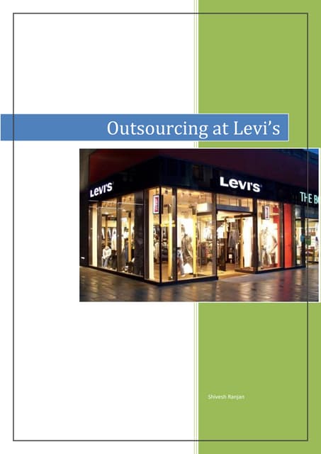 Outsourcing at Levis