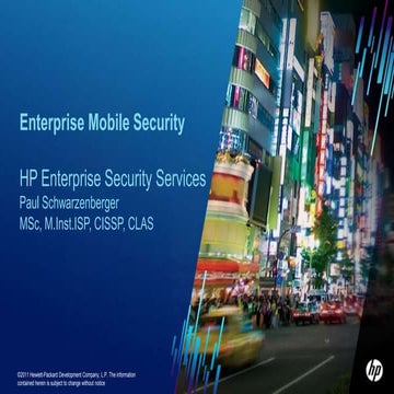 Hp enterprise security