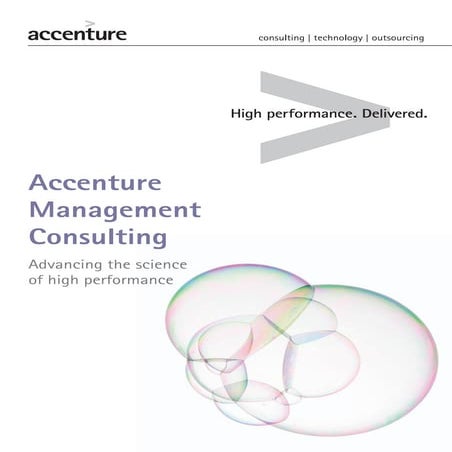 Corporate Brochure Accenture Management Consulting