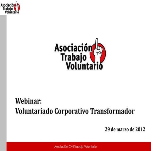Webinar voluntariado corporativo transformador