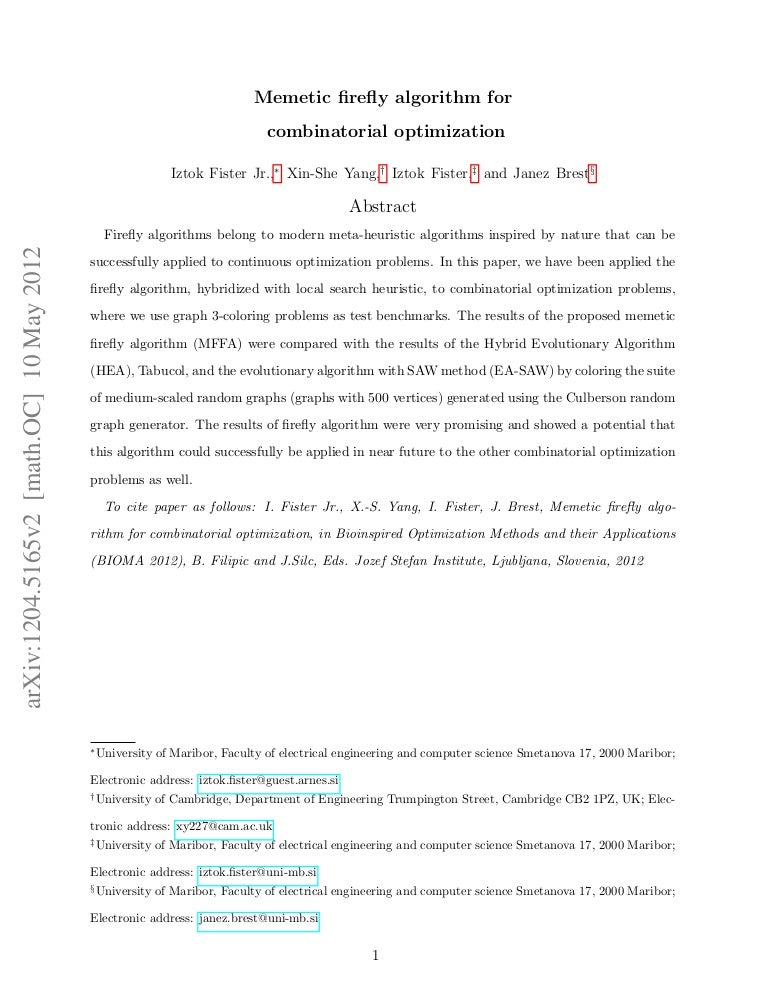 Firefly algorithm thesis picture