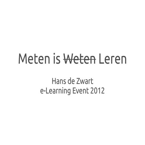Meten is Leren