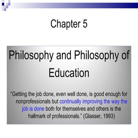 philosophy of education