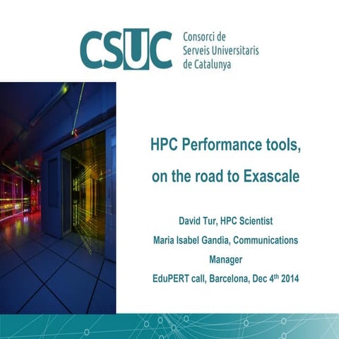 HPC Performance tools, on the road to Exascale