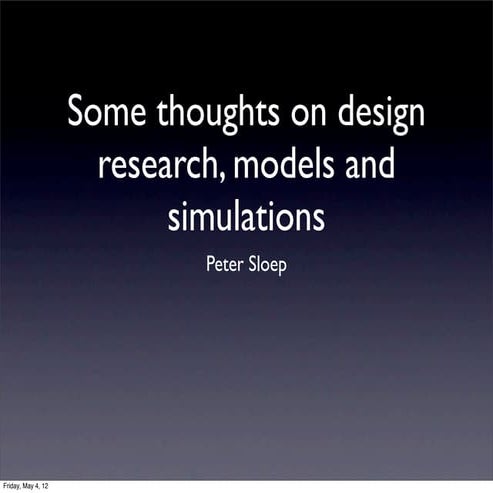 some thoughts about design research