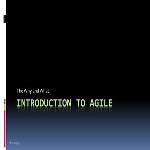 Introduction to Agile for Digital Stakeholders