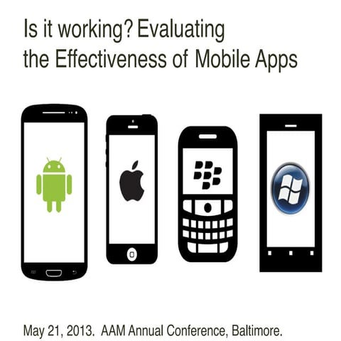 Is it working? Analysing the effectiveness of mobile in museums