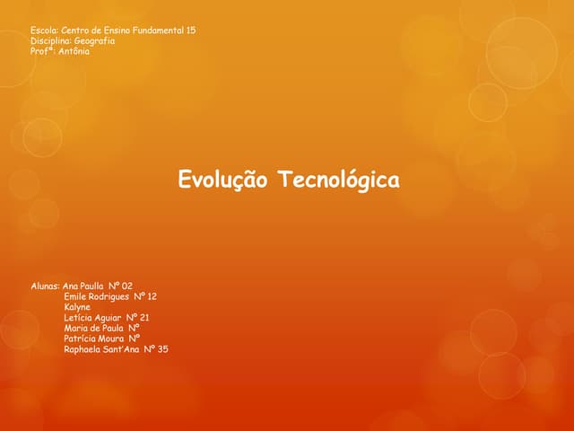 Evolução da Tecnologia