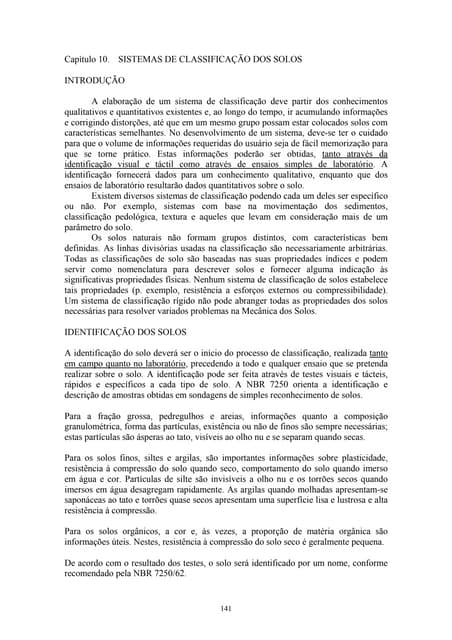 sistema de classificação dos solos