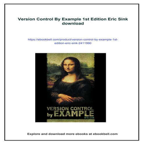 Version Control By Example 1st Edition Eric Sink