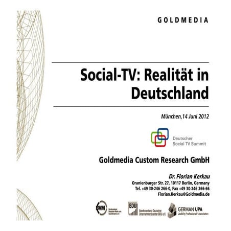 120613 goldmedia social tv@blm-summit sendout