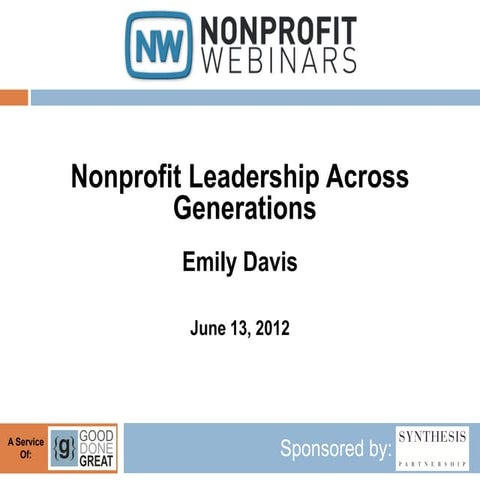 Nonprofit Leadership Across Generations