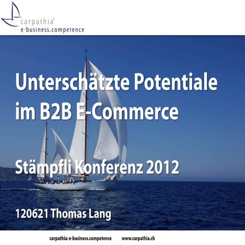 Unterschätzte Potenziale im B2B-E-Commerce