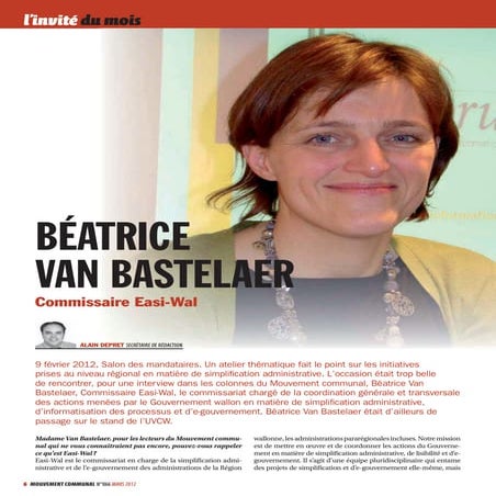 L'invité du mois: Béatrice Van Bastelaer