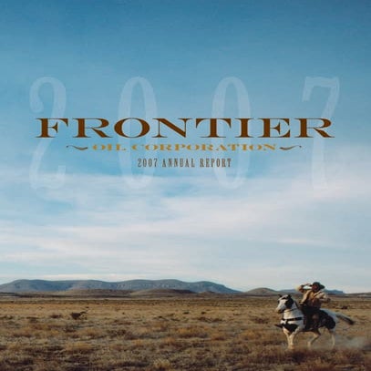 frontier oil annual reports 2007