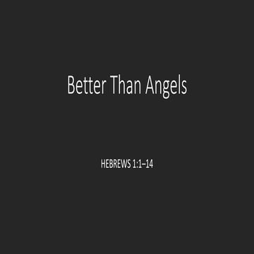 Better Than Angels