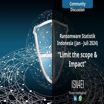 Ransomware Statistik Jan-Juli 2024 "Limit the scope"