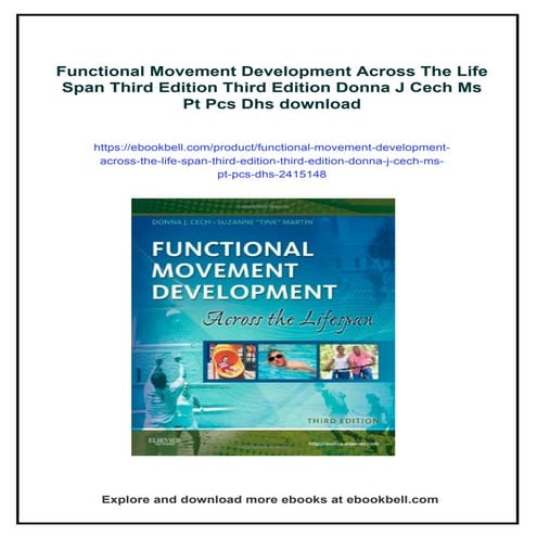 Functional Movement Development Across The Life Span Third Edition ...